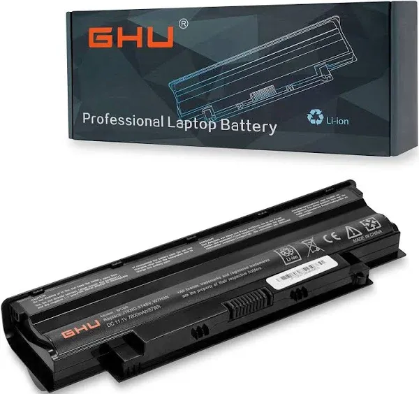 GHU New 9 Cell 87 WH Battery Replacement for J1KND YXVK2 312-0233 312-0234 312-1201 04YRJH 07xfjj 0gk2x6 Compatible with Dell N5010 M5110 M5010