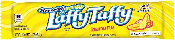 Laffy Taffy Stretchy &amp; Tangy Banana 1.5 Ounce Pack of 24