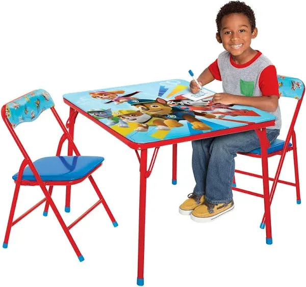 PAW Patrol Table and Chair Furniture Set for Kids for Activity Drawing and Eating