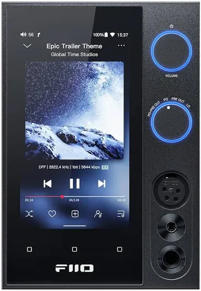 FiiO R7 All-in-One Desktop Hi-Fi Streaming Player & Amplifier (Black)