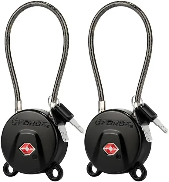 Forge TSA Approved Luggage Cable Locks