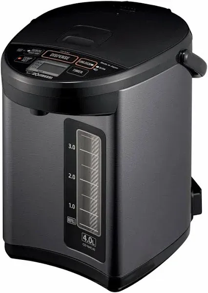 Zojirushi CD-NAC40BM Micom Water Boiler and Warmer (4-Liter, Metallic Black)