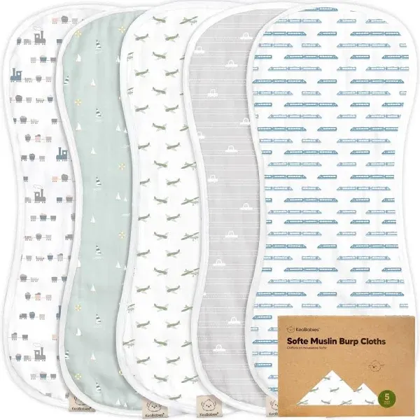 KeaBabies Softe Muslin Baby Burp Cloth