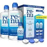 Bausch &amp; Lomb Renu Multi Purpose Solution 16fl oz 2 Pack + 2oz Travel Size 10/25