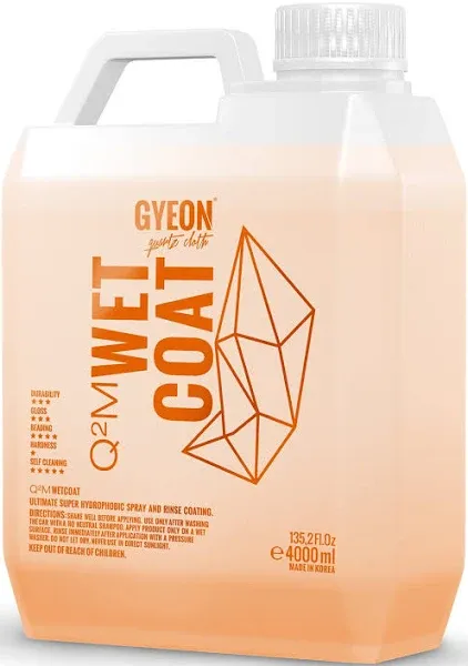 GYEON Q2M Wet Coat Wet Sealer, Spray Sealer 4 Litre