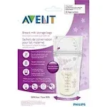 Avent Storage Bags, Breast Milk, 6 Ounce - 50 bags