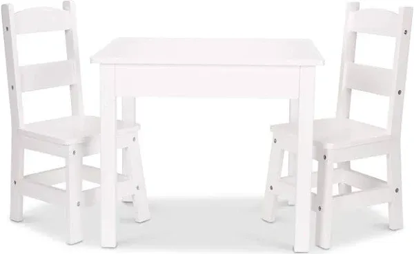 Melissa & Doug Kids Furniture Wooden Table & Chairs