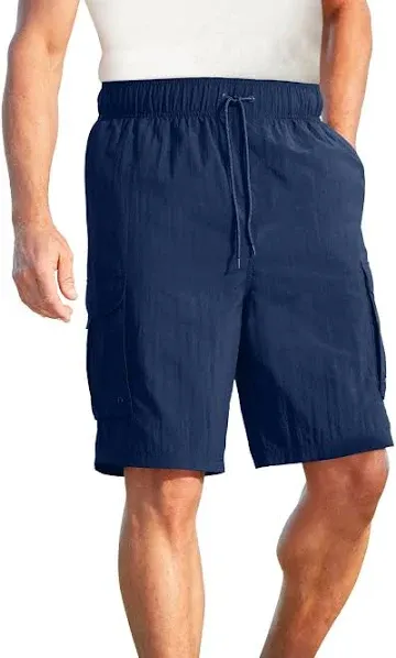 Men's KingSize Big & Tall 8" Cargo Swim Trunks