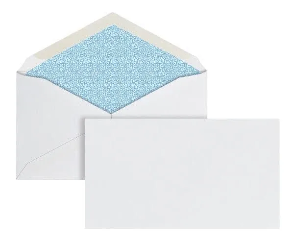 Office Depot Brand #6 3/4 Security Envelopes, Gummed Seal, White, Box of 500