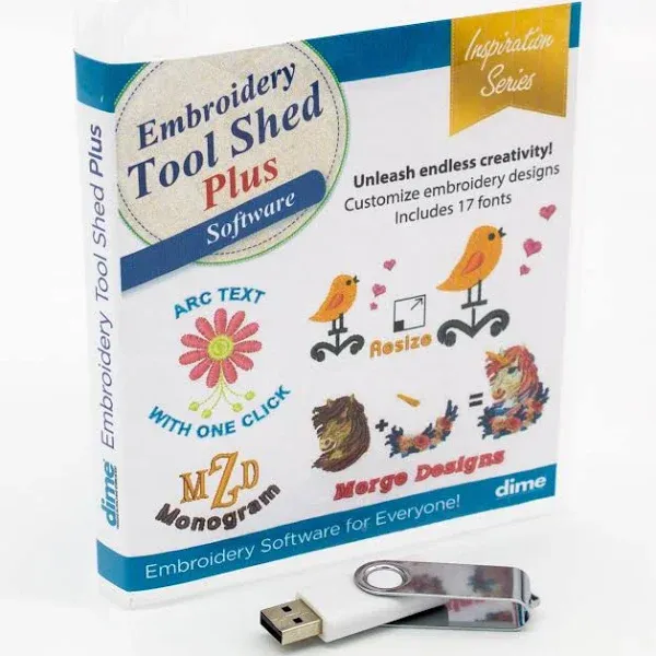 Embroidery Tool Shed Plus - Machine Embroidery Editing Software for PC & Mac