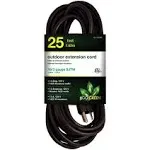 Gogreen Power 16/3 25' GG-13725BK Heavy Duty Extension Cord Black