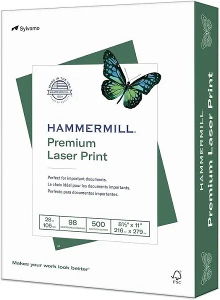 Hammermill Premium Laser Print Paper 98 Bright