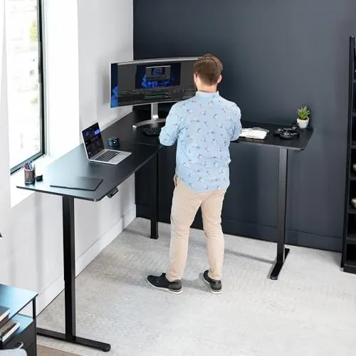 Vivo Electric Corner Standing Desk