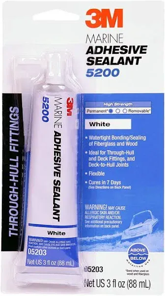 White 5200 Adhesive Sealant - 3 oz. | 3M 05203