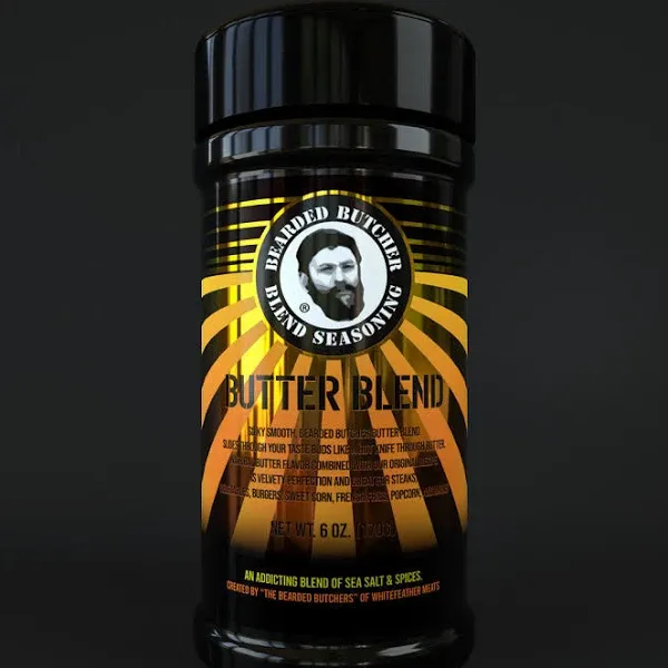 Bearded Butcher Butter Blend Seasoning  Sugar Free No MSG Silky & Smooth 6oz