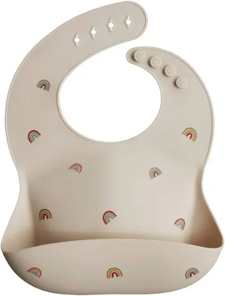 Silicone Baby Bib - Pretzels by Mushie & Co