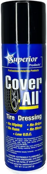 Superior Products California Cover All Automotive Tire Shine Aerosol Spray