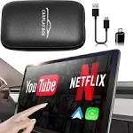 Flgocexs Wireless Carplay Adapter - 3 in 1 Wireless Carplay and Android Auto Adapter with Built in Netflix Youtube Support TF Card Only for Original