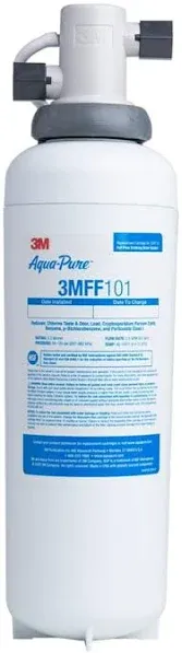 3M Aqua-Pure Under Sink Full Flow Drinking Replacement Water Filter 3MFF101,...