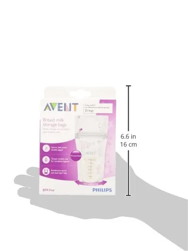 Philips Avent Breast Milk Storage Bags 6 oz 50 Ct. Breast Pump Accessory