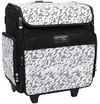 Collapsible Rolling Craft Bag, Pill - Wheeled Scrapbook Tote for Scrapbooking