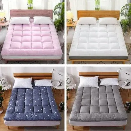 Mattress Pad Pillow Top Mattress Cover Quilted Fitted Mattress Protector Cotton Mattress Topper