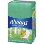 Always Ultra Thin Pads, Super Long 10 Hour, 40-Pack, 6 Packs-carton