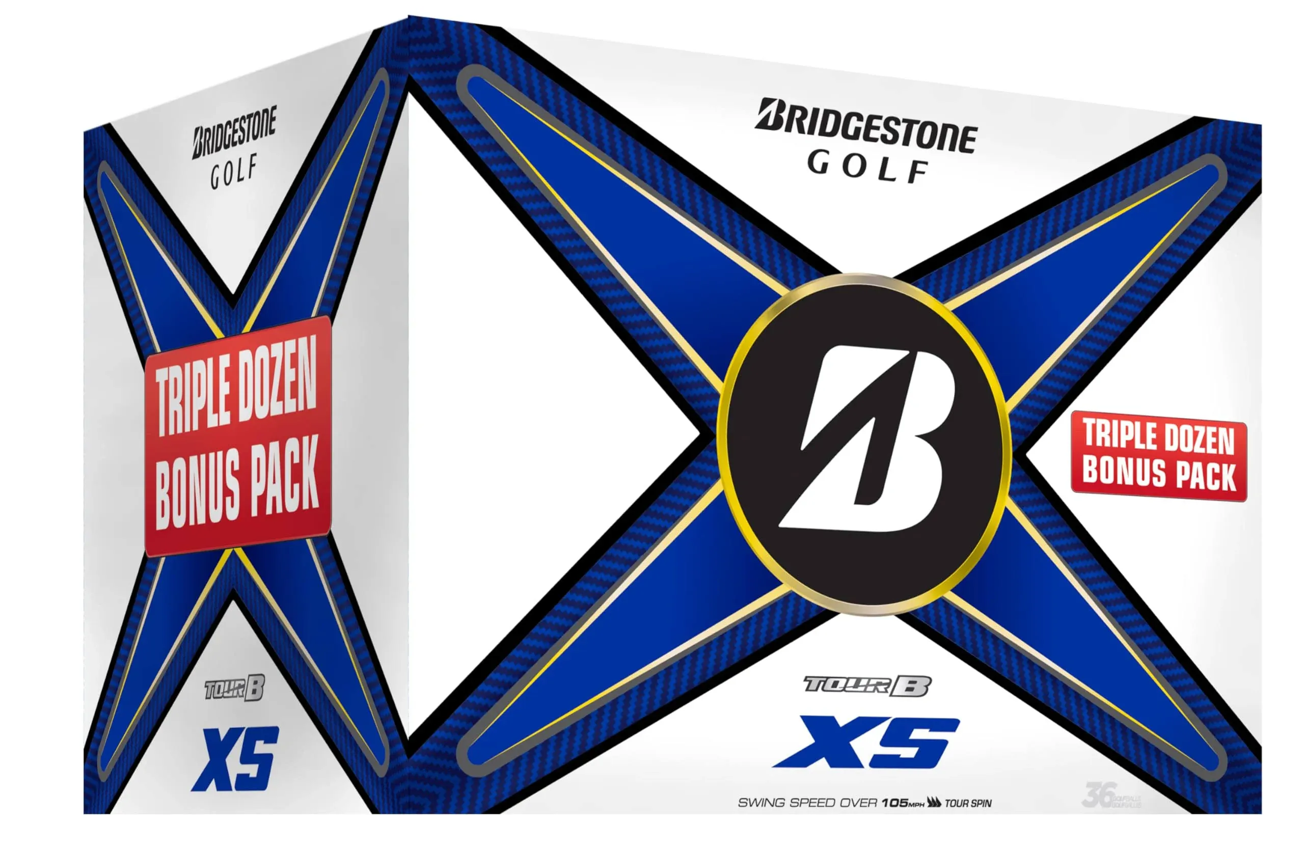 Tour B XS Trifecta 2024 Golf Balls, White - Bridgestone