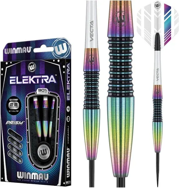 Winmau Elektra 1451 90% Tungsten Steel Tip Darts by Winmau