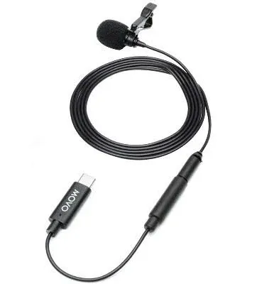 Movo Lavalier Microphone for DJI Osmo Pocket, Osmo Pocket 2 - Lavalier Handheld