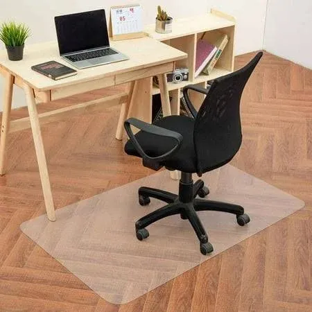 SHAREWIN Office Chair Mat for Hard Wood Floors - 30x48 Heavy Duty Anti-Slip Hardwood Floor Protector Rug - Easy Clean