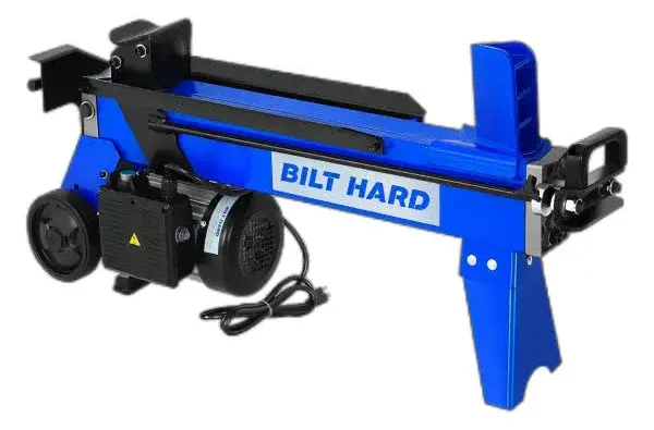 Bilt Hard Log Splitter 6.5 Ton, Wood Splitter Electric Powered 15Amp, with Hydraulic Ram, Electric Firewood Splitting Machine, Horizontal