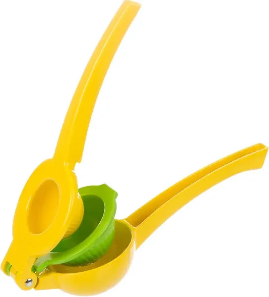 Zulay Kitchen Metal 2-in-1 Lemon Squeezer - Sturdy Max Extraction Hand Juicer...