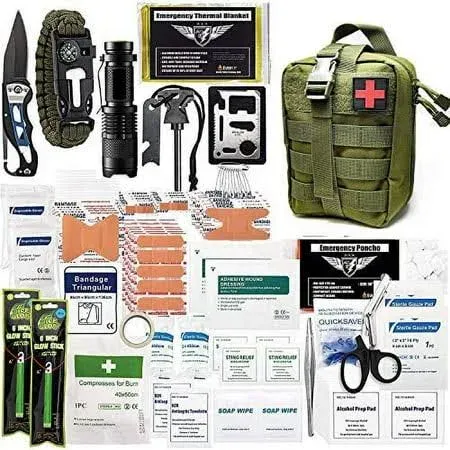 EVERLIT 250 Pieces Survival First Aid Kit IFAK Molle System Compatible Outdoor