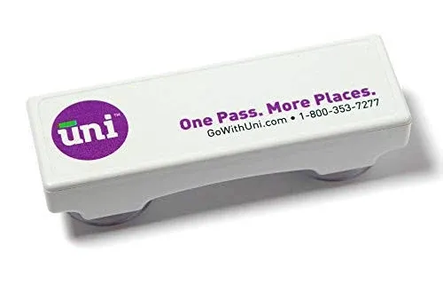 Uni Prepaid Portable Toll Pass by ePass Works in 19 States Including fl Ga NC VA WV MD de Nj NY Pa Ma Ri NH Me