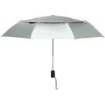 Coolibar UPF 50+ 42 Inch Sodalis Travel Umbrella - Sun Protective (One Size- Silver)