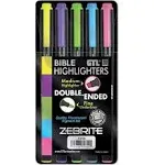 G T Luscombe 5-Piece Bible Highlighter Set, Zebrite Carded 