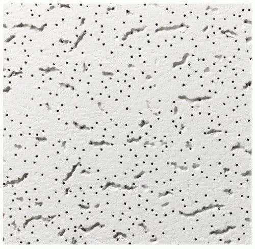 USG™ Fifth Avenue™ 2' x 4' White Square Edge Acoustical Drop Ceiling Tile