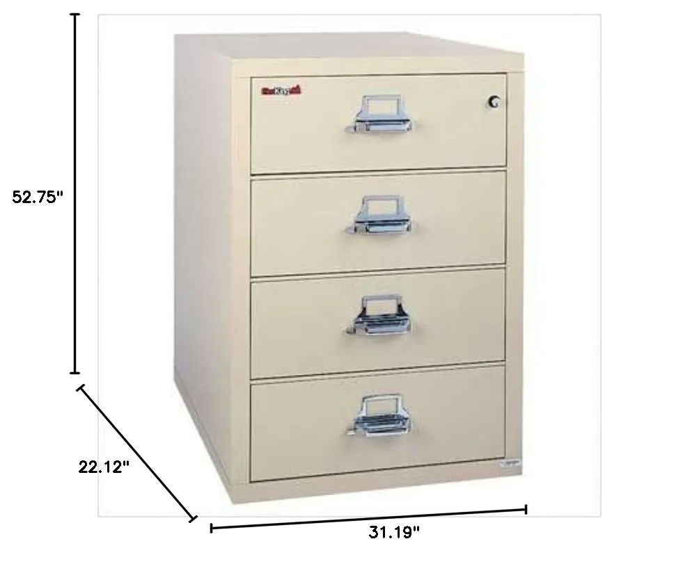 FireKing 4-Drawer Lateral File