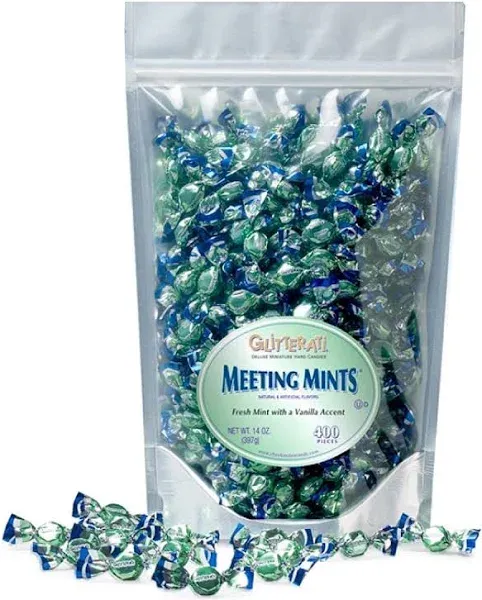 GLITTERATI Meeting Mints, Original Italian Miniature Hard Candies, Deluxe Quality, Individually Wrapped, 14oz (400 Count)