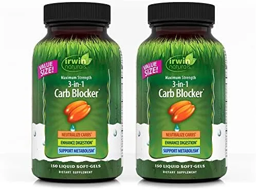 Irwin Naturals - Maximum Strength 3-in-1 Carb Blocker - 150 Softgels