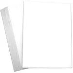 Hamilco White Cardstock Paper 8 1/2 x 11" 65 lb Cover Card Stock 50 Pack