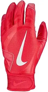 Nike Youth Alpha Huarache Edge Batting Gloves (Red/White, Small)