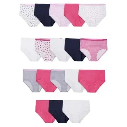 Fruit of the Loom Girls Eversoft Brief Underwear, 14+4 Bonus Pack, Sizes 4-16