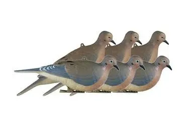 AVERY OUTDOORS GREENHEAD GEAR GHG CLIP ON MOURNING DOVE DECOYS 6 PACK 1/2 DOZEN