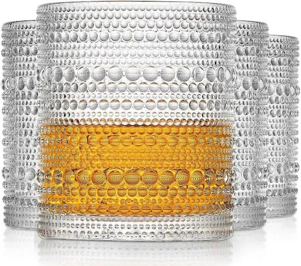 OPAYLY Hobnail Drinking Glasses