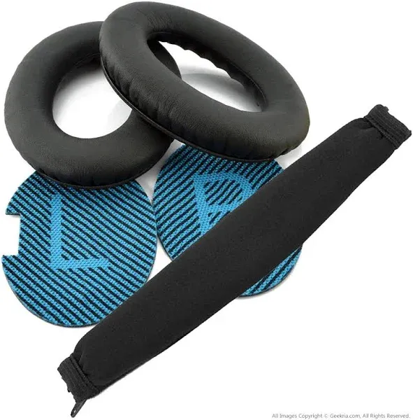 Geekria Headphone Replacement Ear Pad and Headband for Bose QuietComfort QC25 QC35,