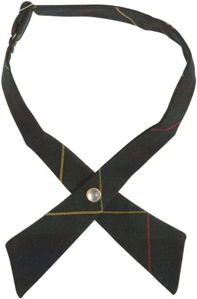 French Toast Girls' Adjustable Plaid Cross Tie