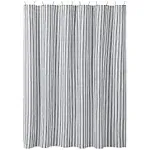 Sawyer Mill Black Ticking Stripe Shower Curtain 72x72