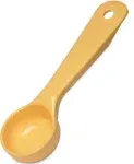 Carlisle FoodService Products Measure Miser Solid Measuring Spoon with Short Handle, 1 Ounce, Yellow